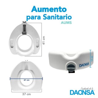 Foto 4 | Aumento para Sanitario sin Agarraderas Daonsa Aums Blanco