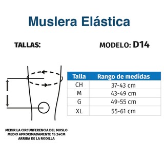 Foto 6 | Muslera Cónica Compresión Elástica Dolor Muscular D14 Tynor