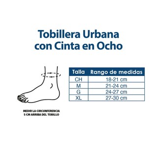 Foto 4 | Tobillera Elástica Con Cintas En Ocho Urbana Tynor D53