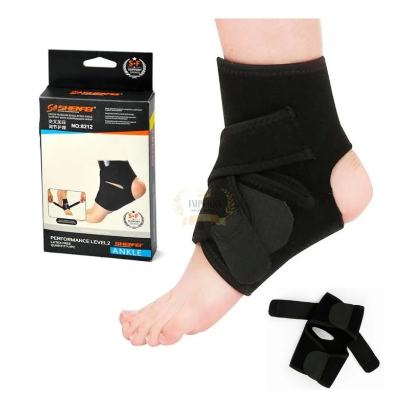 Foto 1 | Tobillera Ortopédica Para Esguinces Con Doble Ajuste, Color Negro - Venta Internacional.