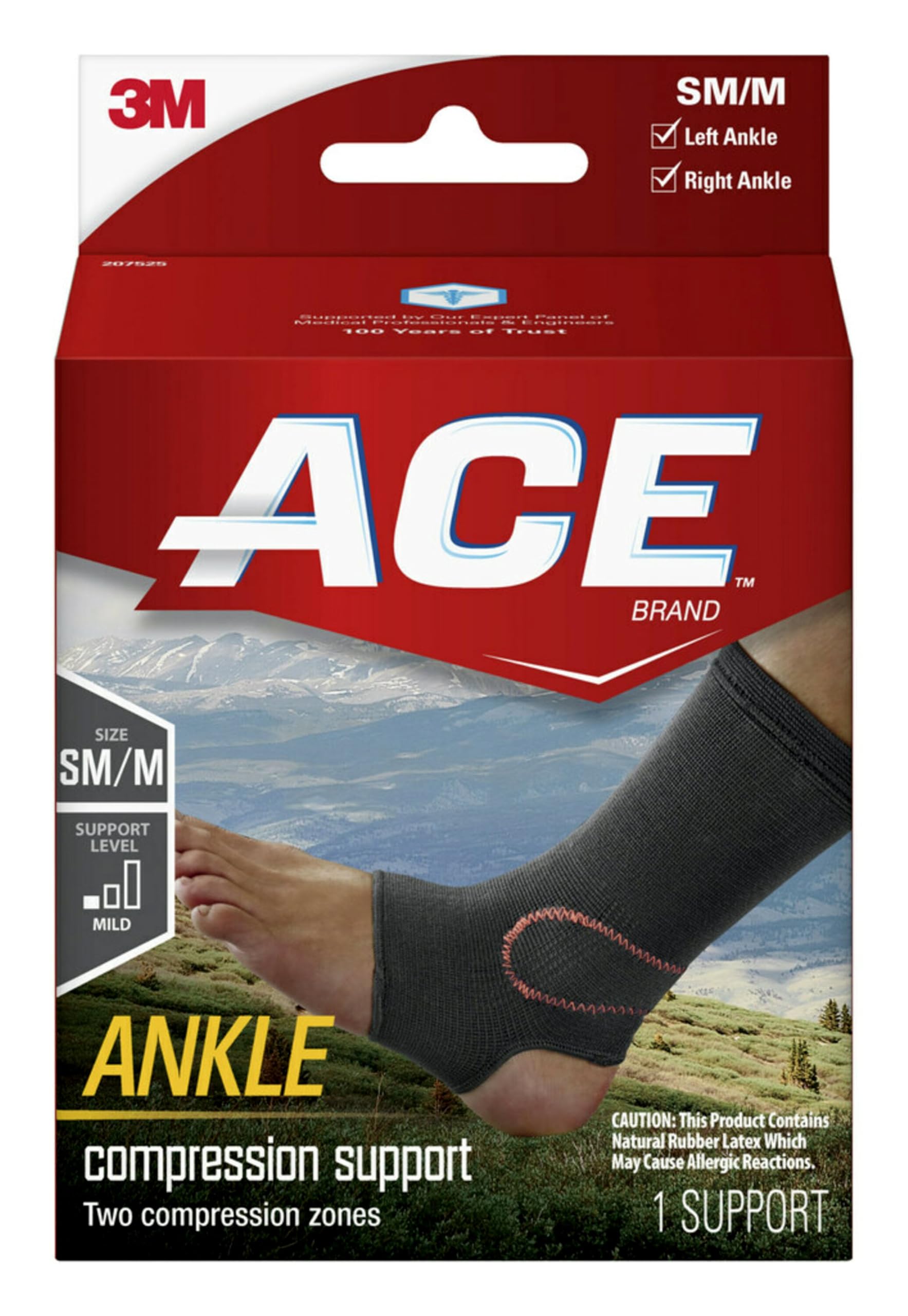 Foto 2 pulgar | Soporte Para Tobillo Ace Brand Compression, Tamaño Pequeño/mediano, Negro - Venta Internacional.