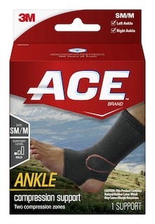 Foto 1 | Soporte Para Tobillo Ace Brand Compression, Tamaño Pequeño/mediano, Negro - Venta Internacional.