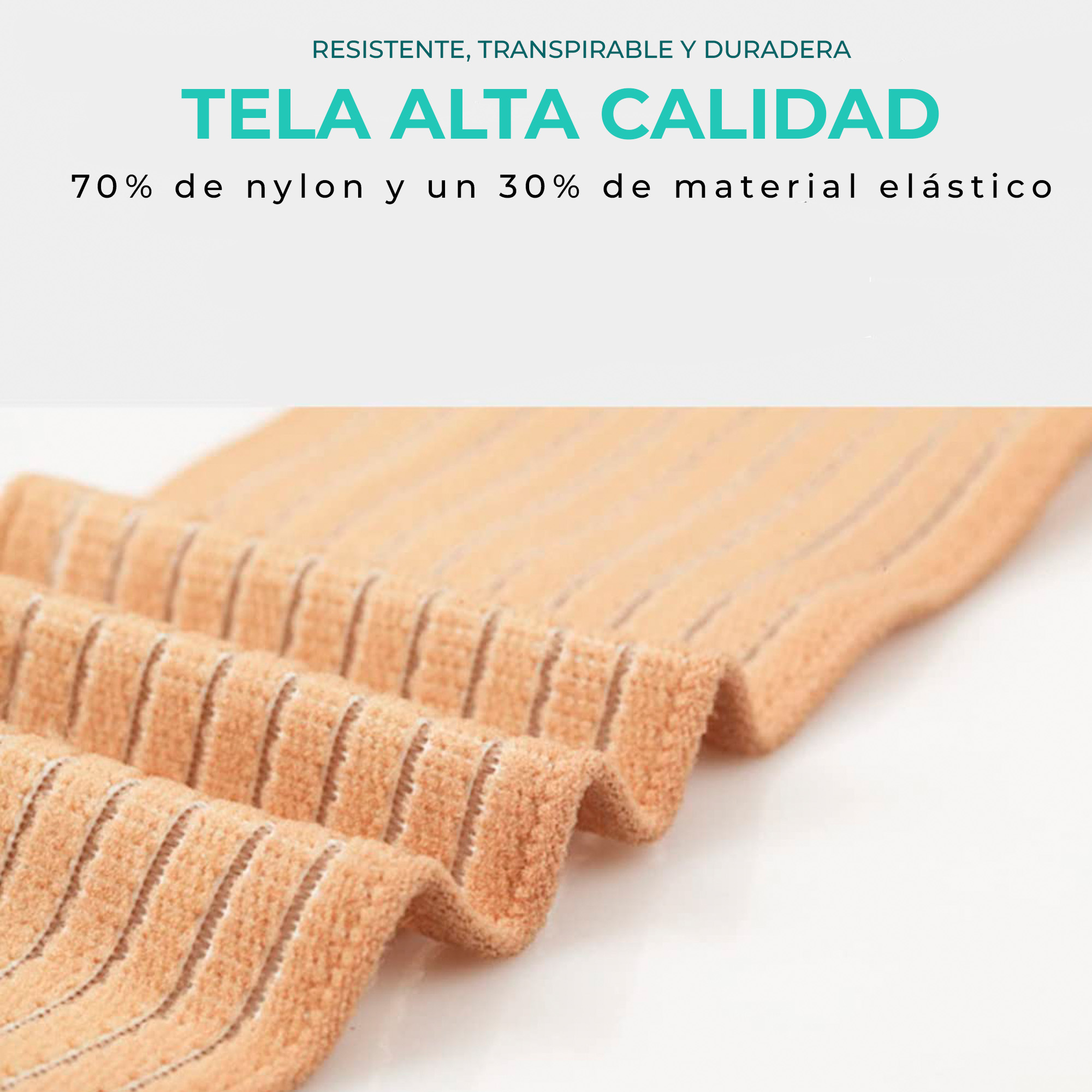 Foto 6 | Tobillera Deportiva Elástica En Banda Color Beige Talla Universal