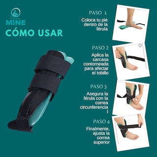 Foto 5 | Tobillera Férula Con Aire Y Gel Para Esguince | Soporte De Tobillo Terapía Frío | Compresión Y Estabilizador Ortopéd