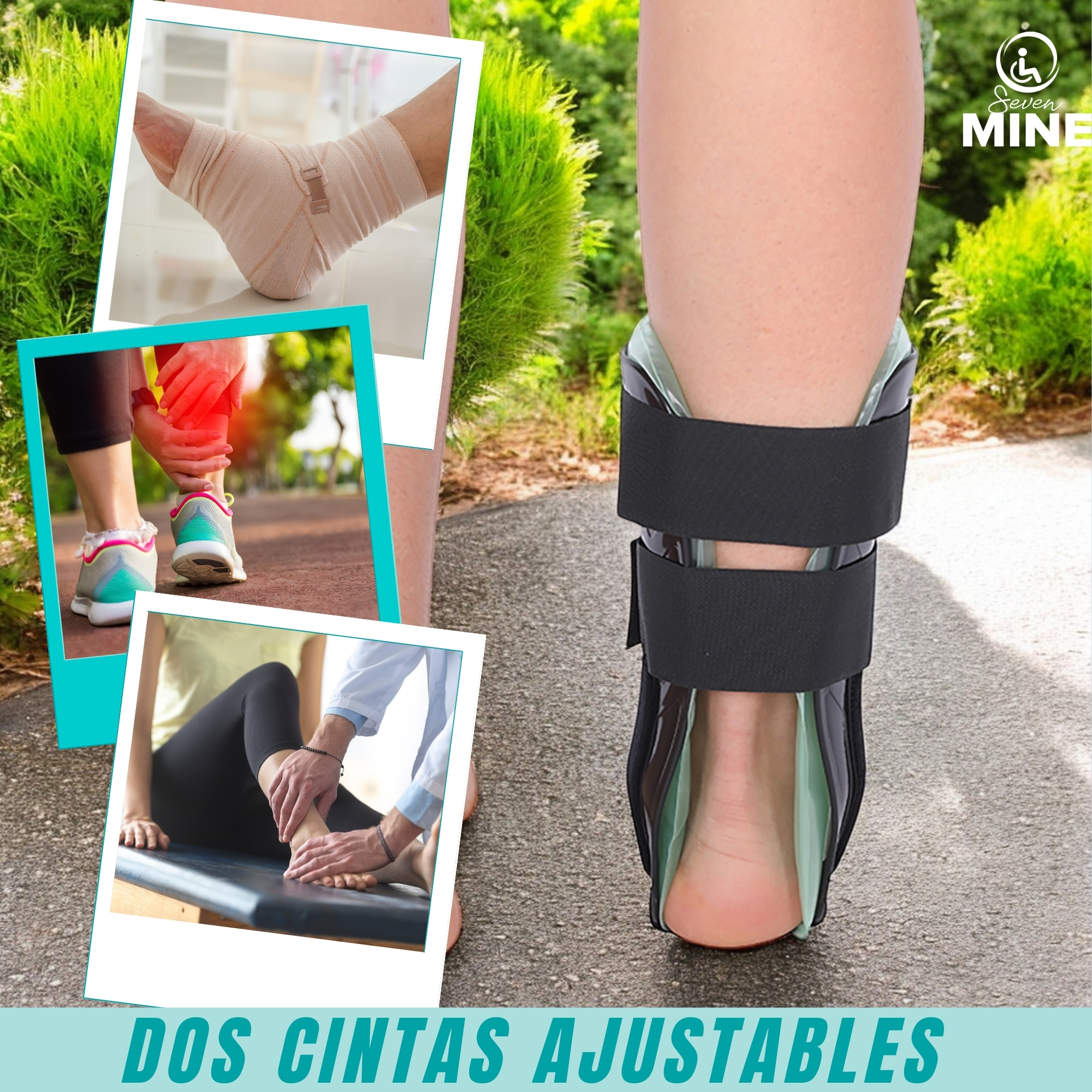 Foto 9 pulgar | Tobillera Férula Con Aire Y Gel Para Esguince | Soporte De Tobillo Terapía Frío | Compresión Y Estabilizador Ortopéd