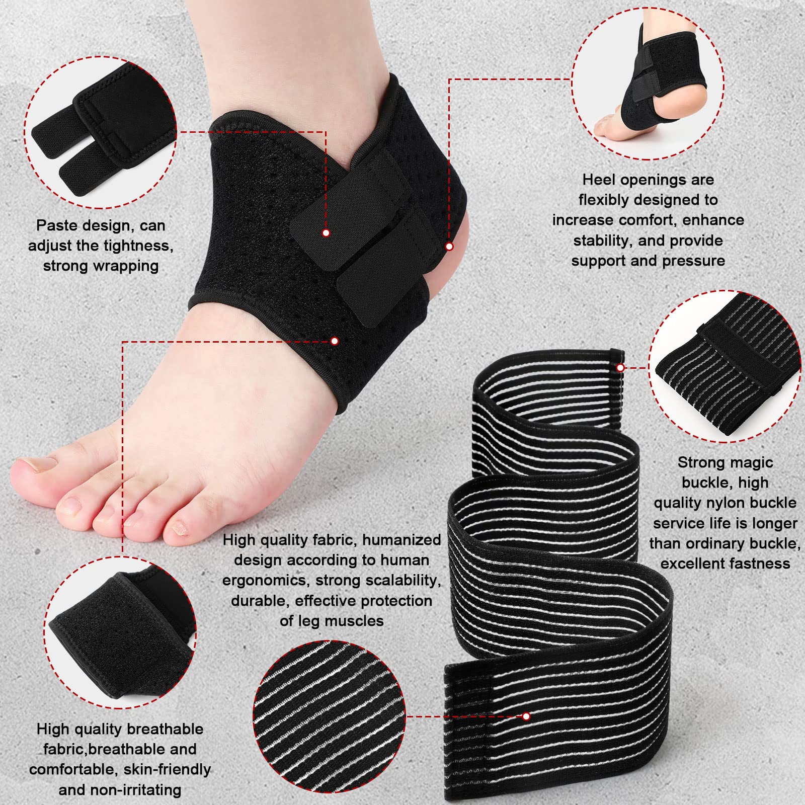 Foto 4 pulgar | Tobillera Junkin Para Niños Con Soporte De Tobillo Con Manga De Compresión - Venta Internacional.
