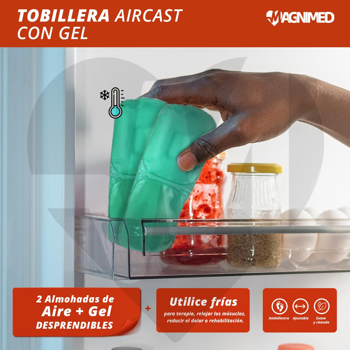Foto 4 | Tobillera Ortopédica Air Cast / Férula Tobillo Cómoda