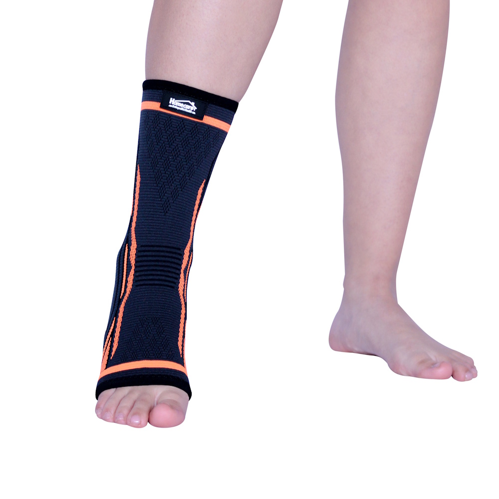 Foto 3 pulgar | Tobillera Abierta Naranja Transpirable Tejido 3d Elástica Homecare