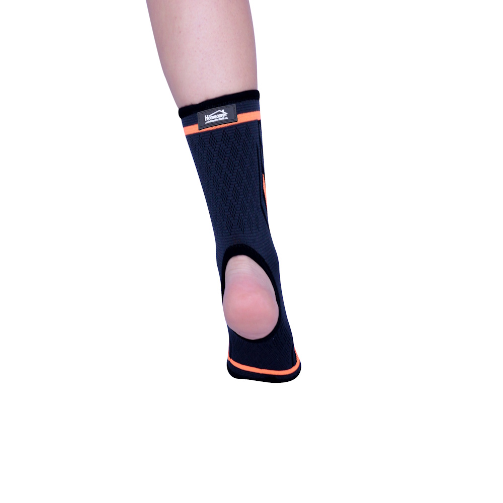 Foto 4 pulgar | Tobillera Abierta Naranja Transpirable Tejido 3d Elástica Homecare