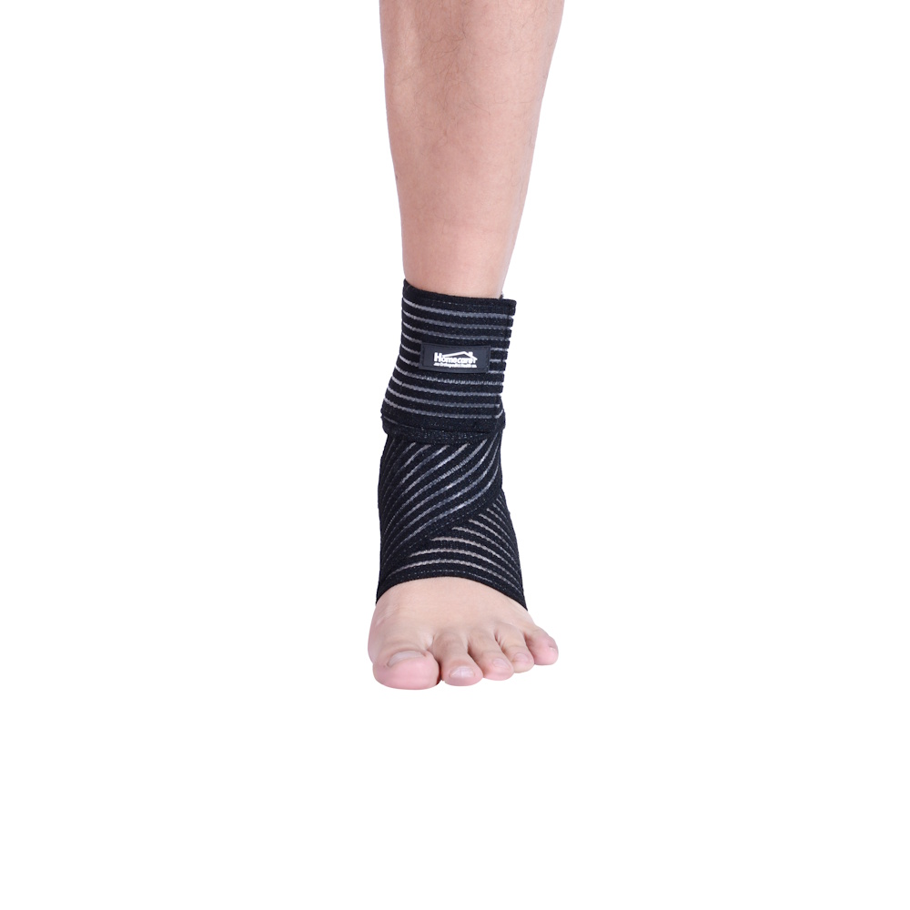 Foto 3 pulgar | Tobillera Banda Elástica Negra Soporte Suave Homecare