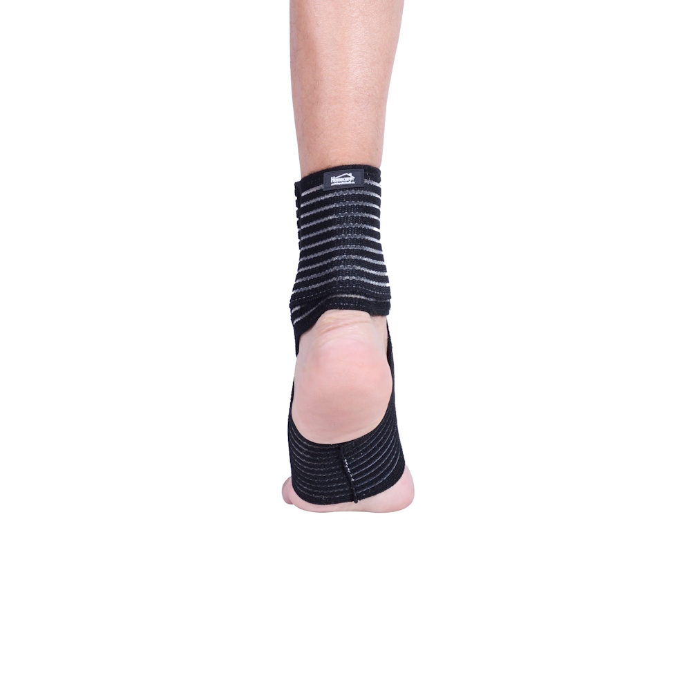 Foto 4 pulgar | Tobillera Banda Elástica Negra Soporte Suave Homecare