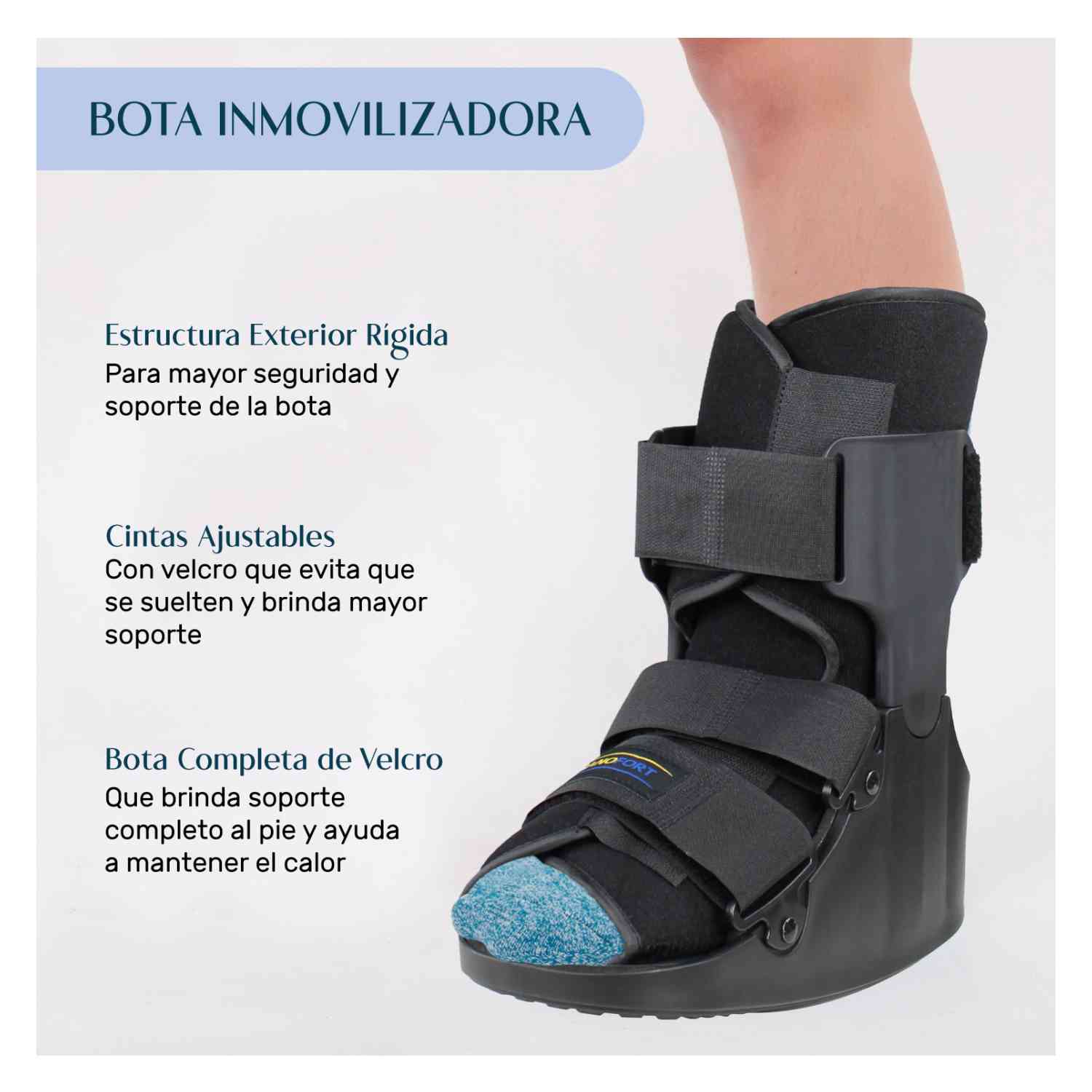 Foto 6 | Bota Ortopédica Corta Inmovilizador Tobillo Ferula Walker