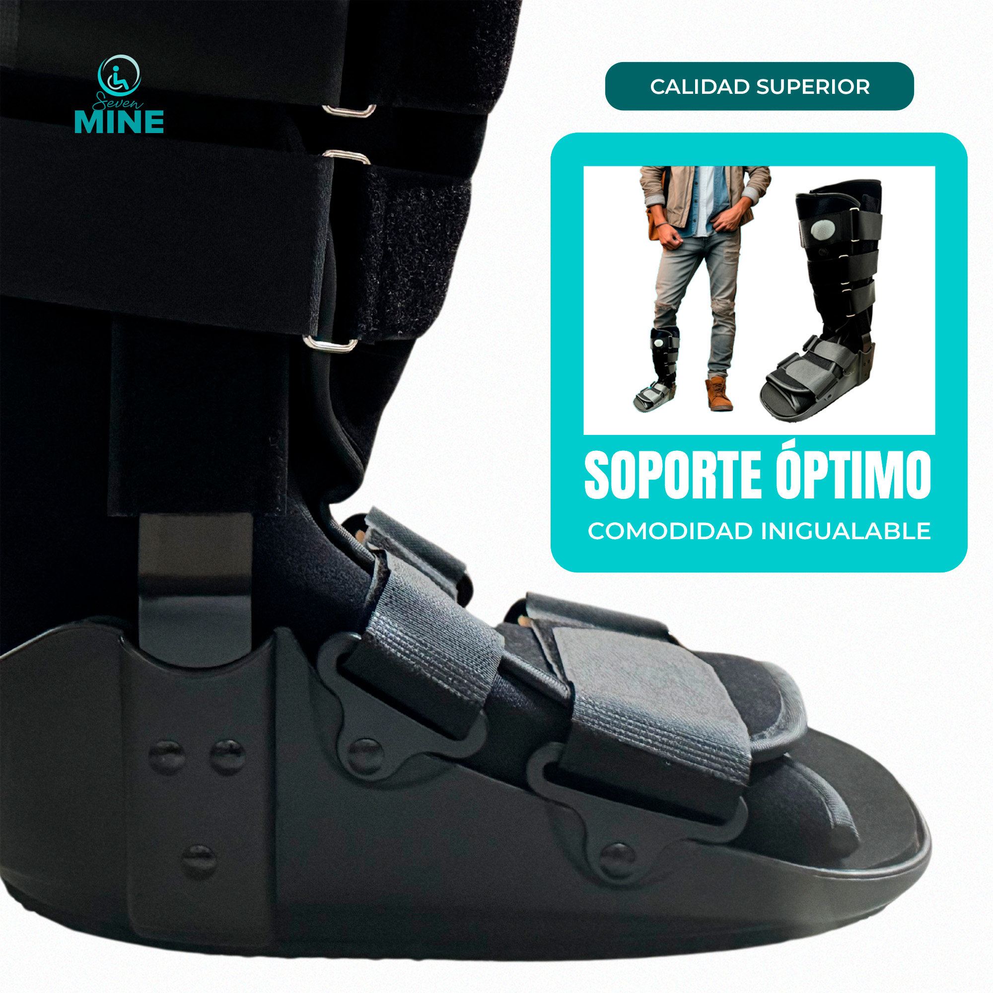 Foto 8 | Bota Walker Larga (45cm) | Neumática Con Aire Bw-7704 | Ferula