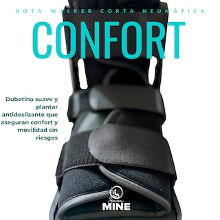 Foto 7 | Bota Walker Corta (28cm) Neumática Válvula Aire Bw-7703 | Ferula