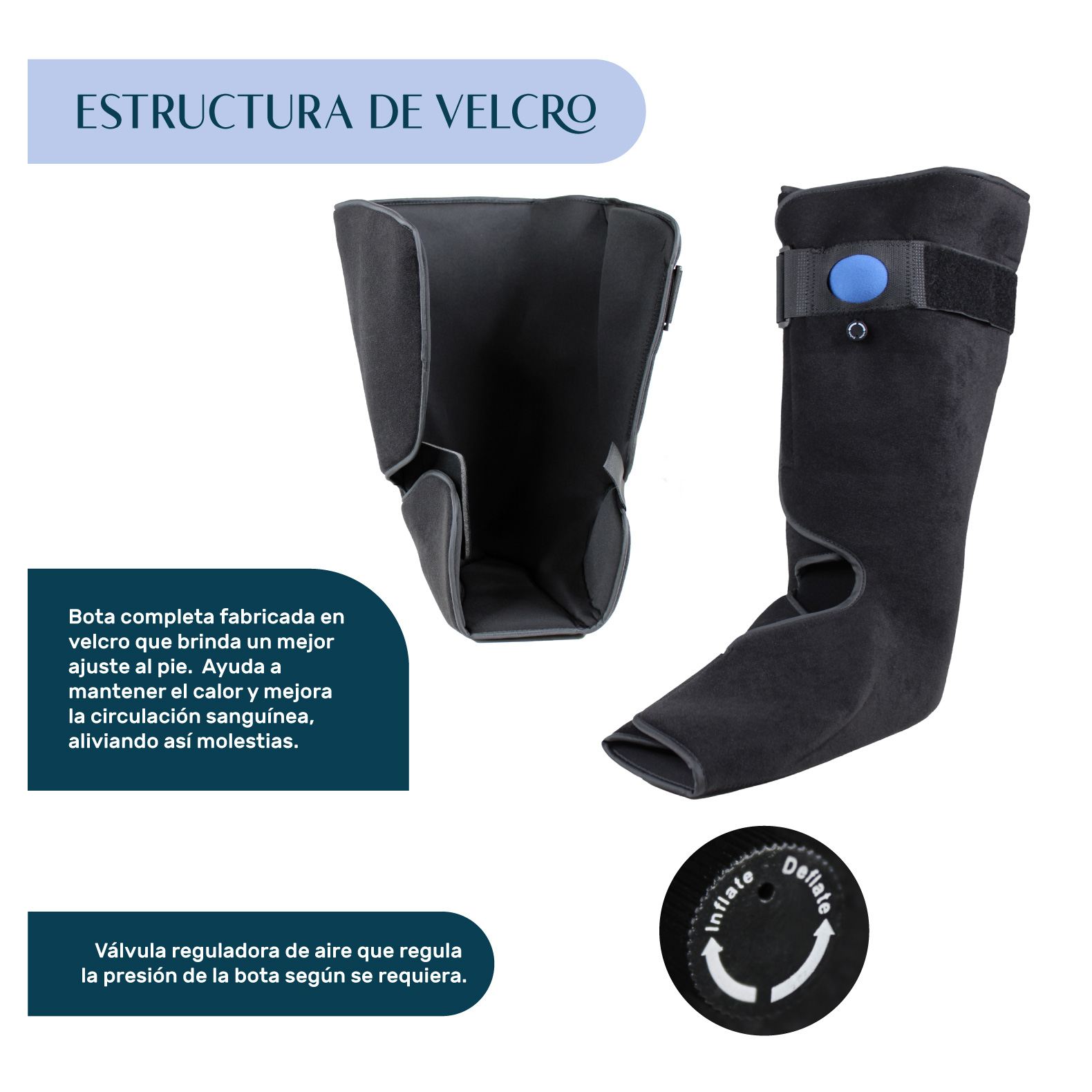 Foto 4 pulgar | Bota Neumática Ortopédica Nanofort Férula Walker Larga Inmovilizador Grande