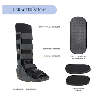 Foto 3 | Bota Ortopédica Nanofort Larga Inmovilizador Tobillo Grande