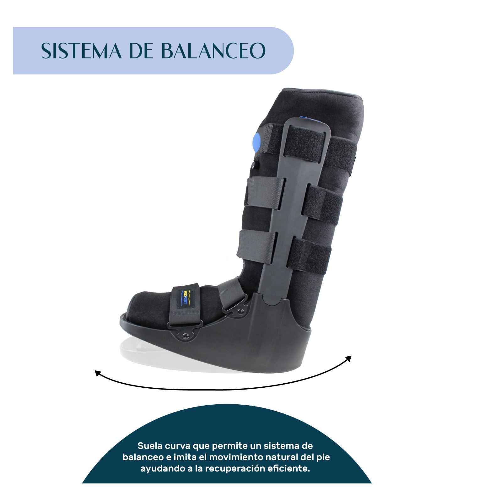Foto 3 pulgar | Bota Neumática Ortopédica Nanofort Férula Walker Larga Inmovilizador Chica