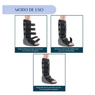 Foto 2 | Bota Ortopédica Nanofort Larga Inmovilizador Tobillo Mediana