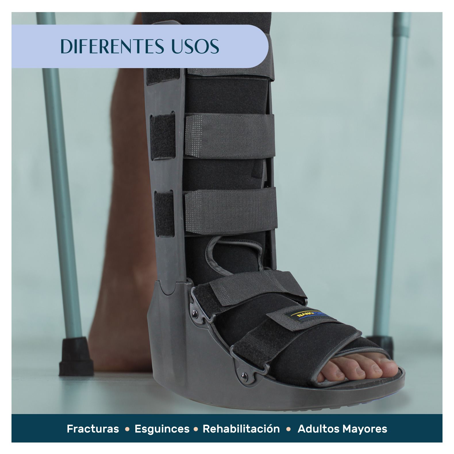 Foto 4 pulgar | Bota Ortopédica Nanofort Larga Inmovilizador Tobillo Mediana