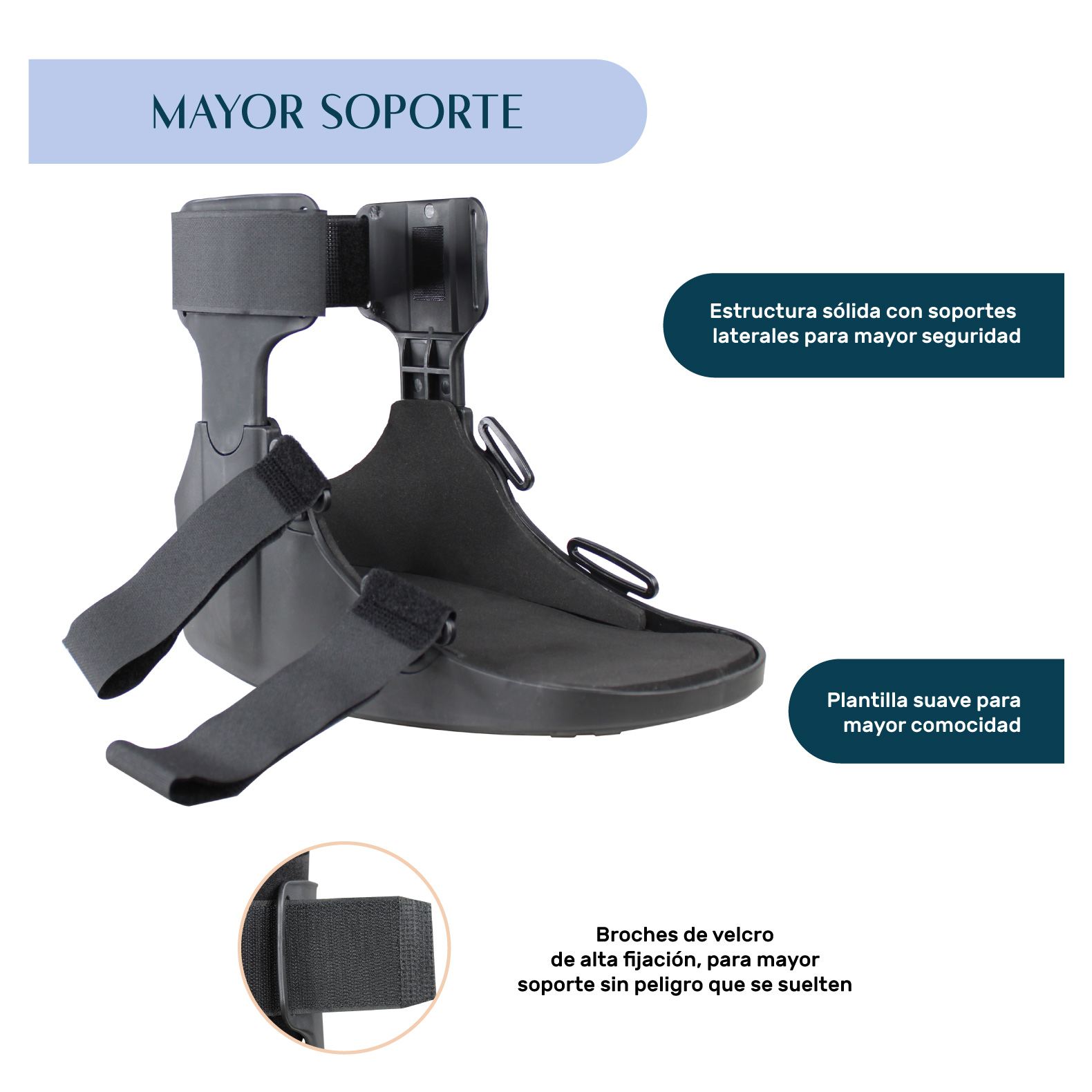 Foto 3 pulgar | Bota Férula Baja Neumática Nanofort Walker Inmovilizador de Tobillo Mediana