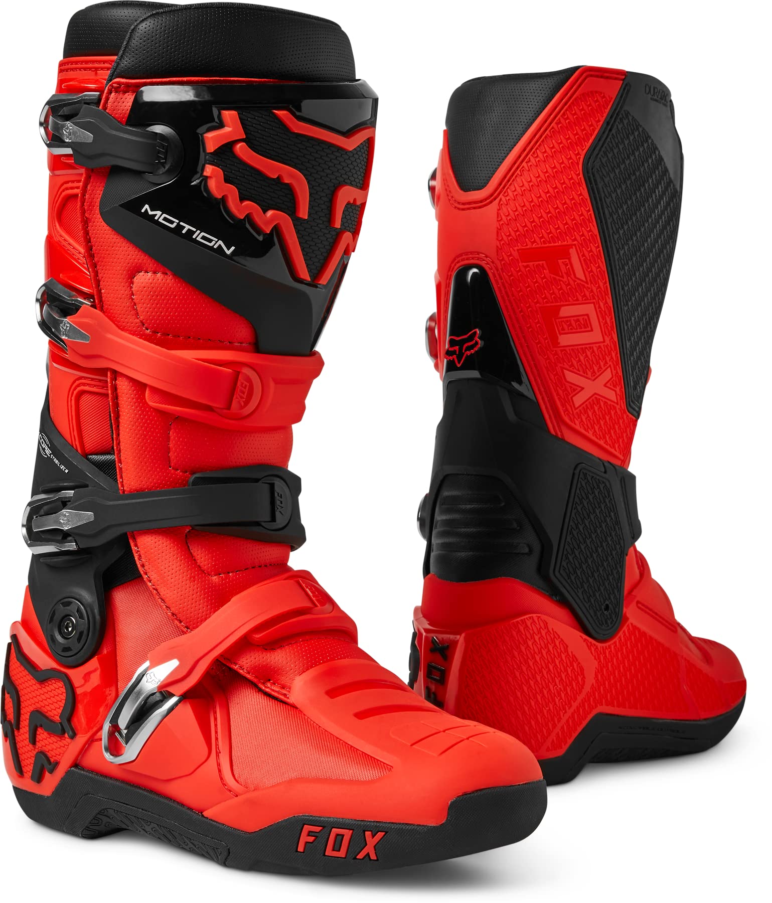 Foto 1 | Botas De Motocross Fox Racing Motion Flo Rojas Talla 6 - Venta Internacional.