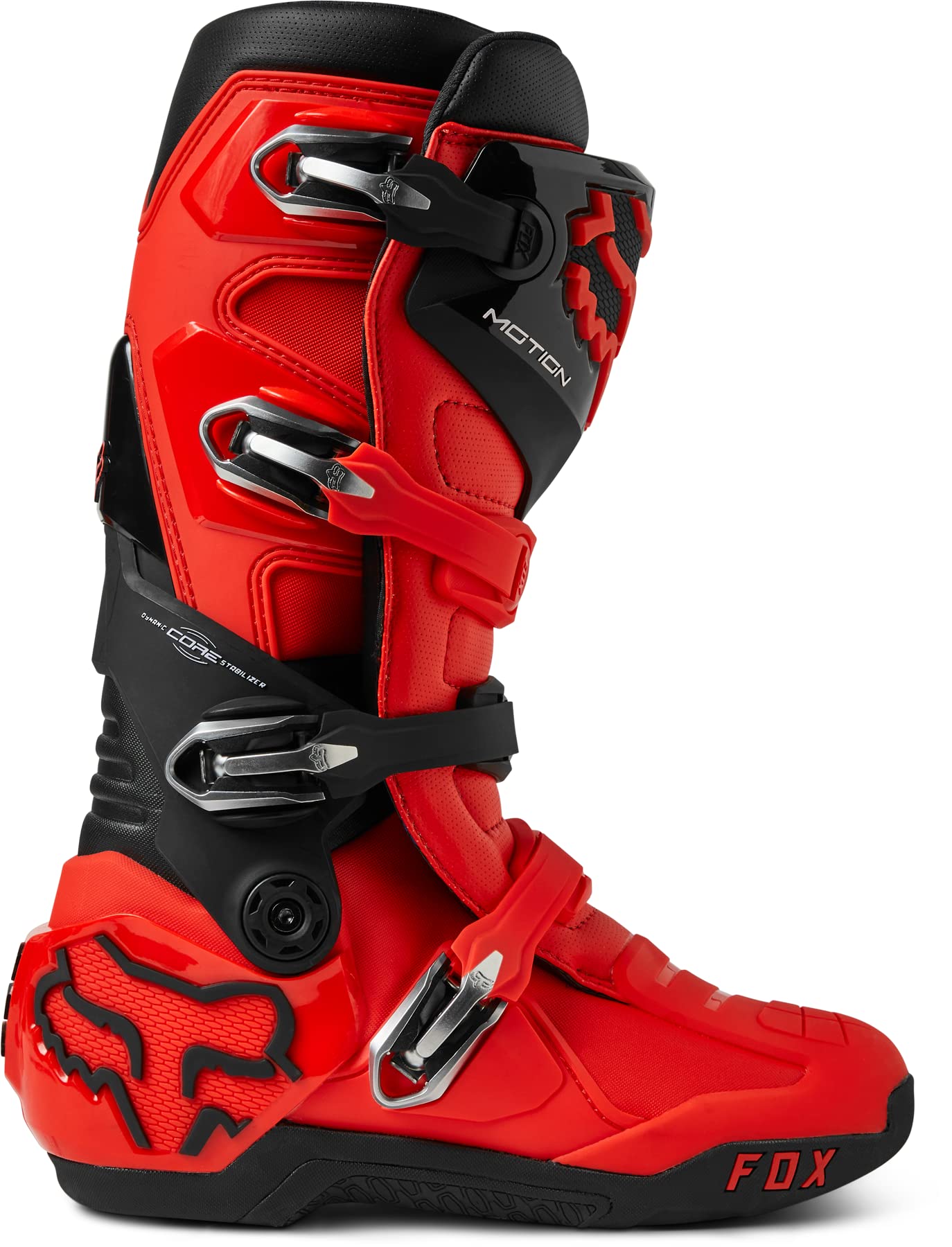Foto 2 | Botas De Motocross Fox Racing Motion Flo Rojas Talla 6 - Venta Internacional.