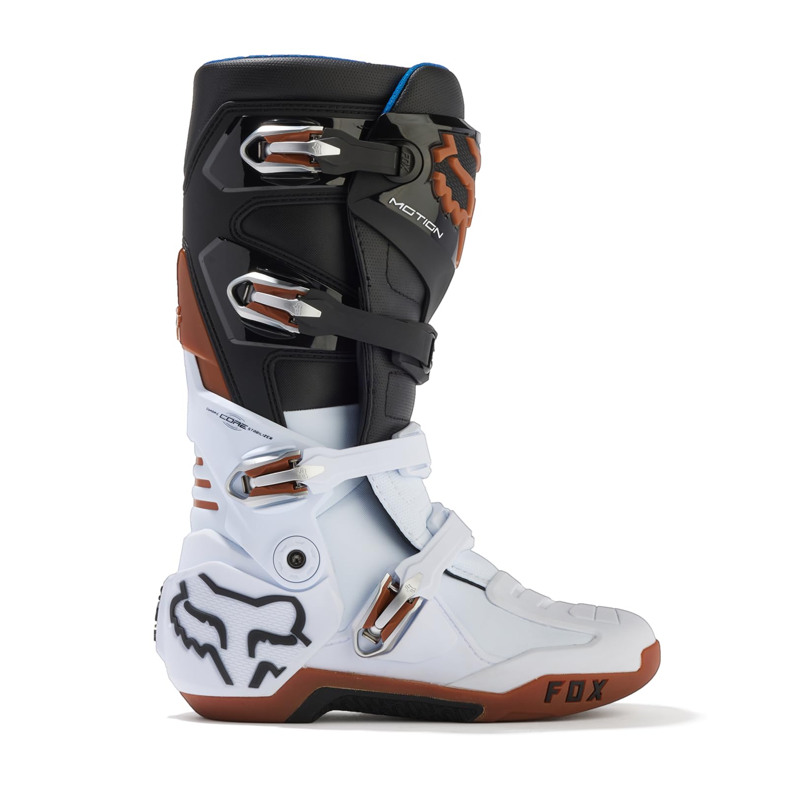 Foto 2 | Botas De Motocross Fox Racing Motion Negro/blanco/chicle Talla 6 - Venta Internacional.