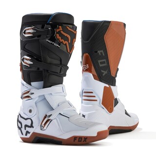 Foto 1 | Botas De Motocross Fox Racing Motion Negro/blanco/chicle Talla 14 - Venta Internacional.