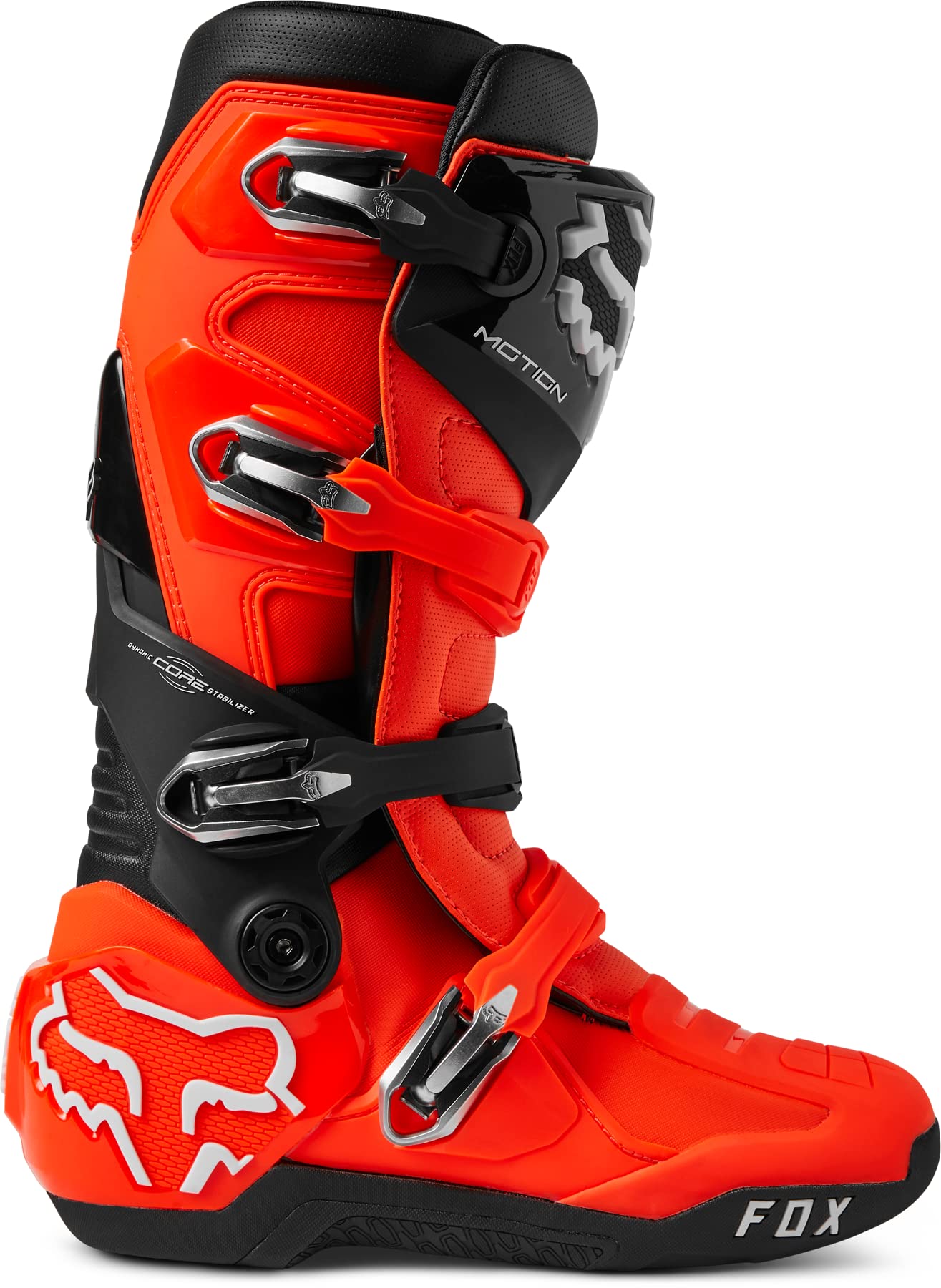 Foto 2 | Botas De Motocross Fox Racing Motion Flo, Color Naranja, Talla 11.5 - Venta Internacional.