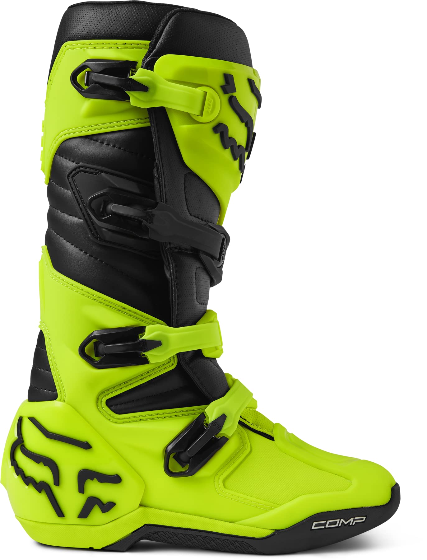 Foto 3 | Botas De Motocross Fox Racing Comp Flo Amarillas Talla 12 - Venta Internacional.