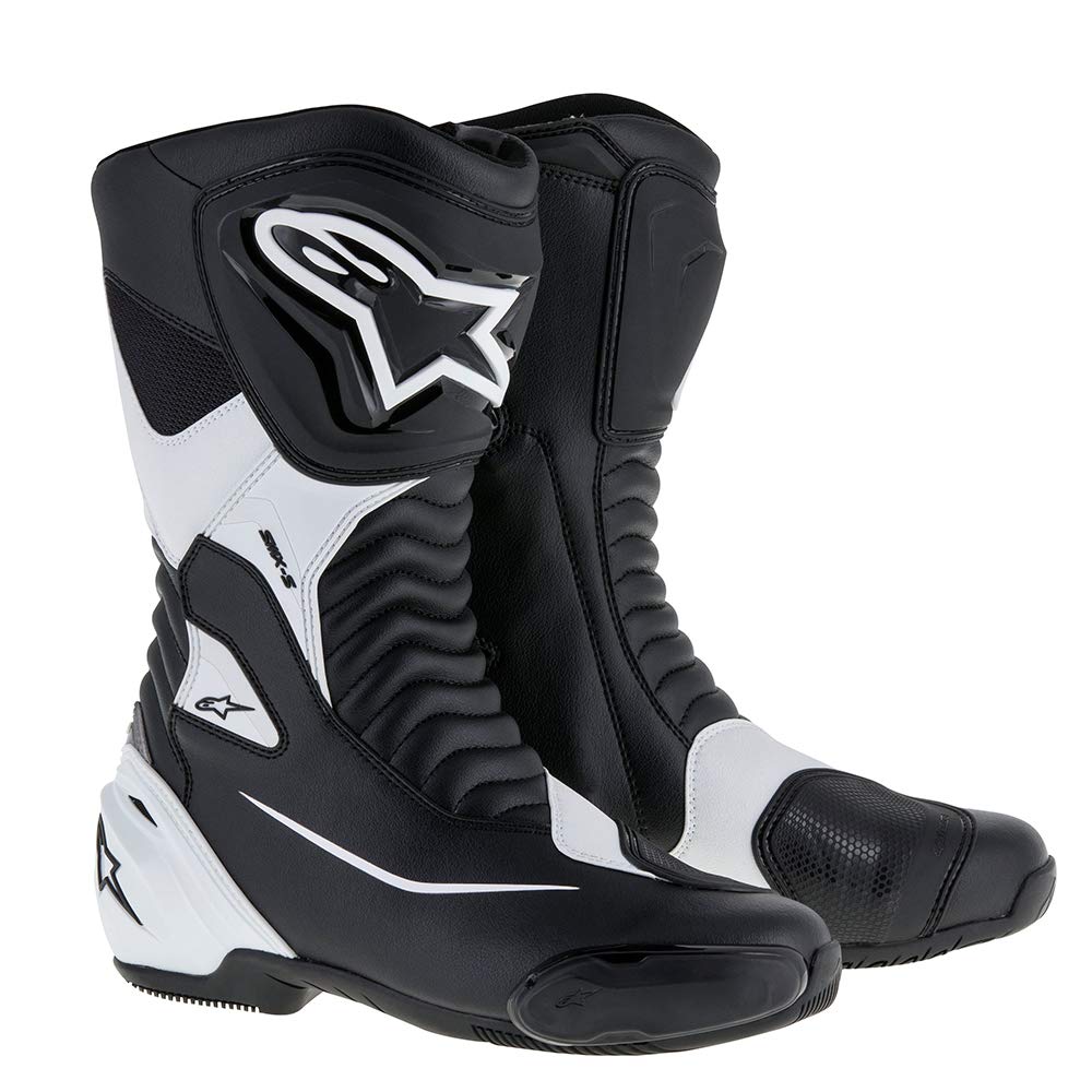 Botas Moteras Alpinestars Unisex, Tobillo, Negro, Blanco Y Amarillo, 5us - Venta Internacional.