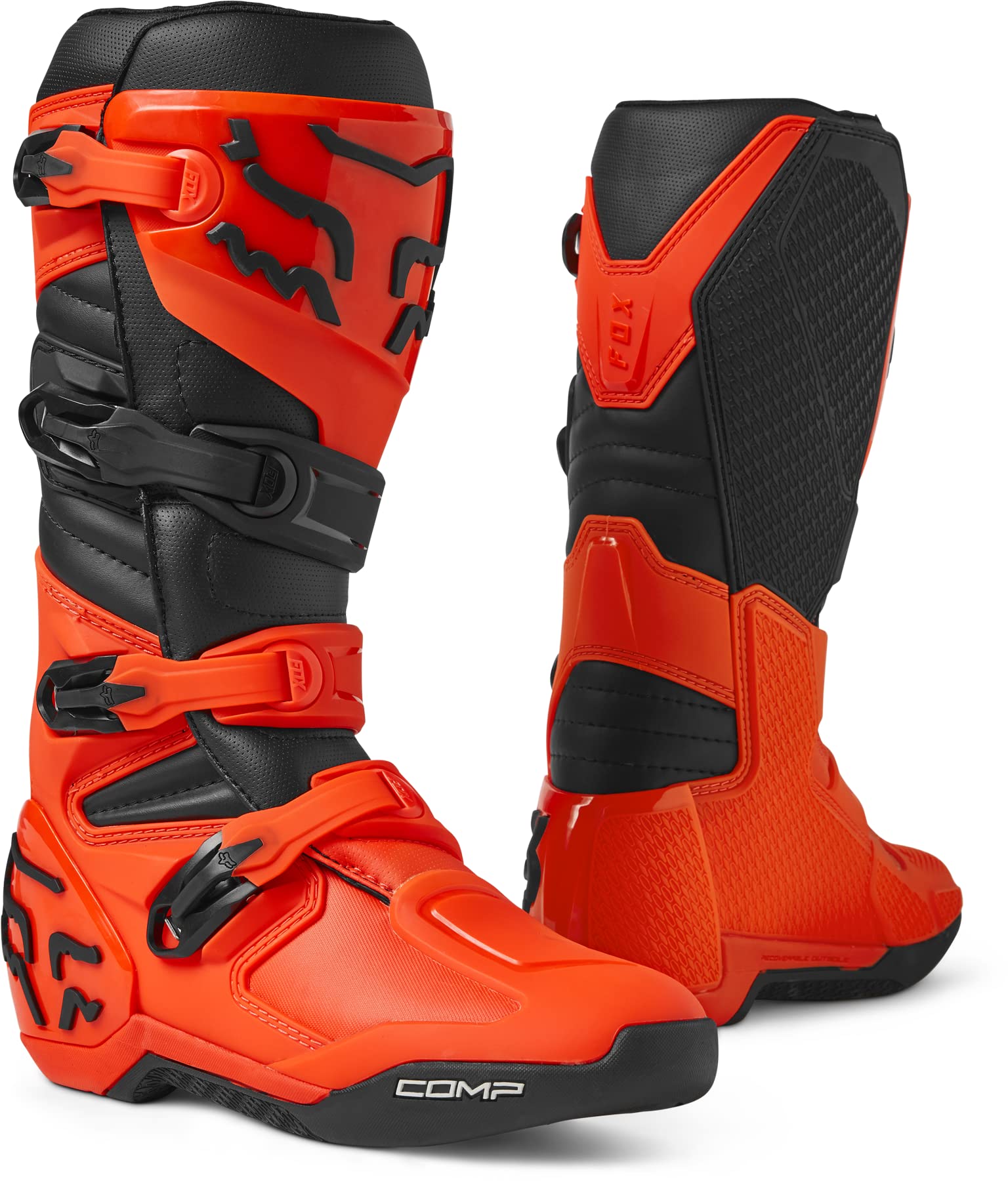 Foto 2 pulgar | Botas De Motocross Fox Racing Comp Flo Naranja Talla 14 - Venta Internacional.