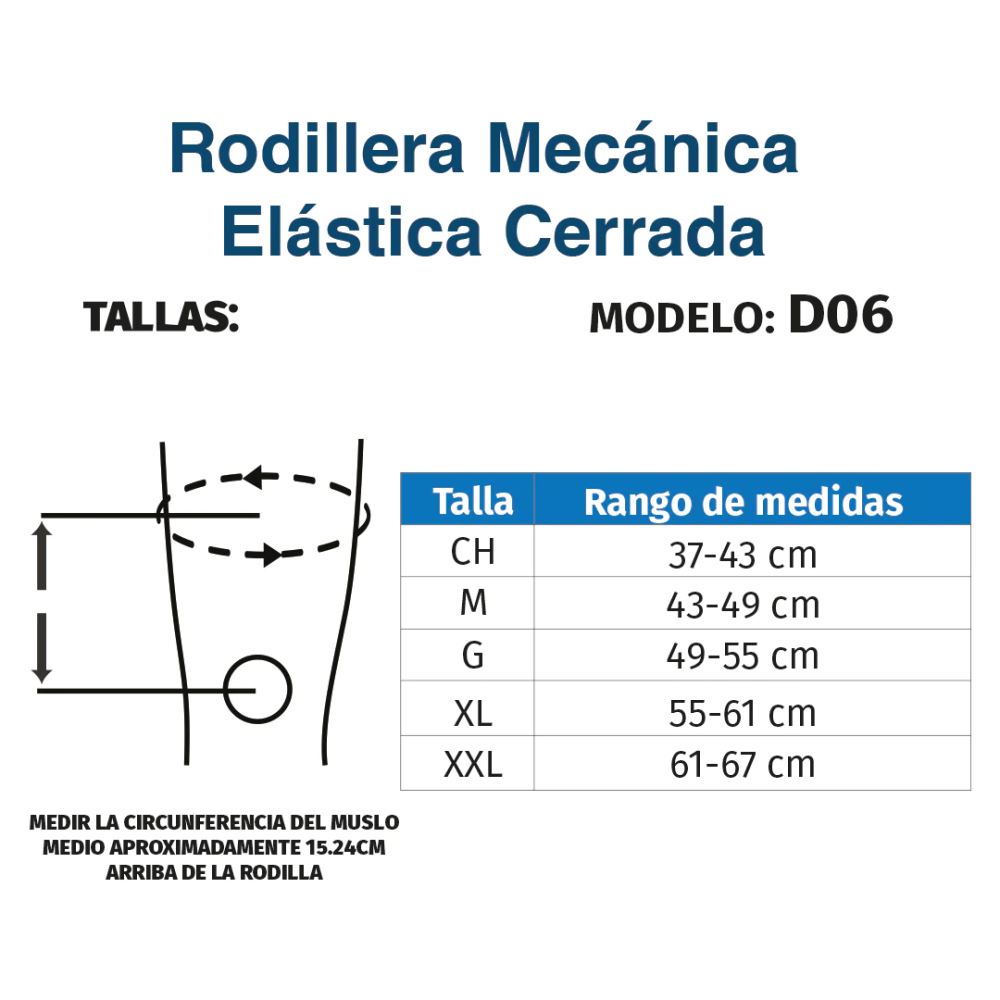 Foto 8 | Rodillera Mecánica Tynor D06 color Gris Férula Elástica Cerrada Correa