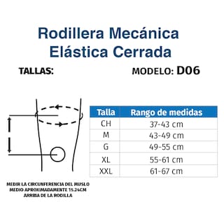 Foto 8 | Rodillera Mecánica Tynor D06 color Gris Férula Elástica Cerrada Correa