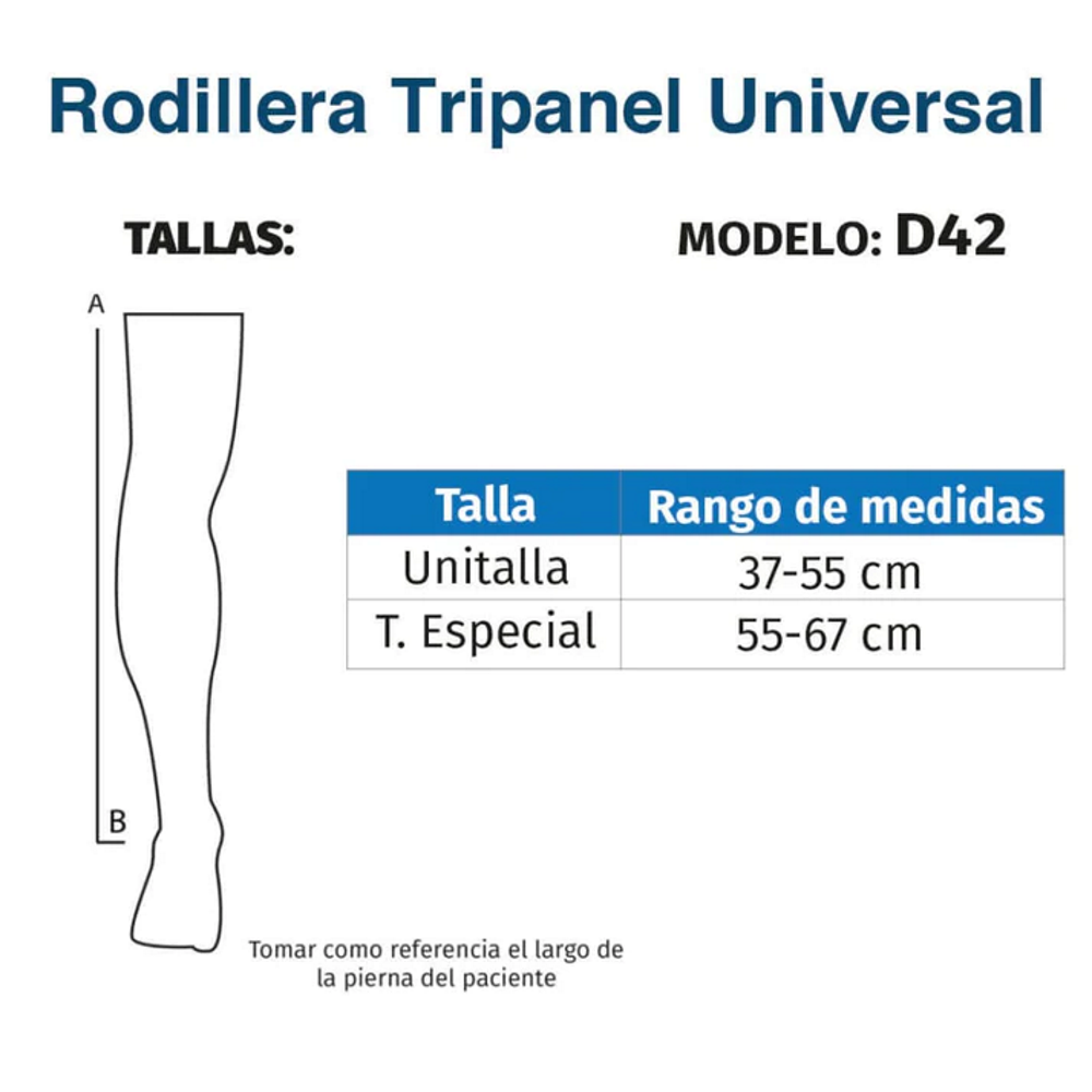 Foto 5 | Rodillera Ajustable Tynor D42 color Gris Tripanel Universal Ortopédica