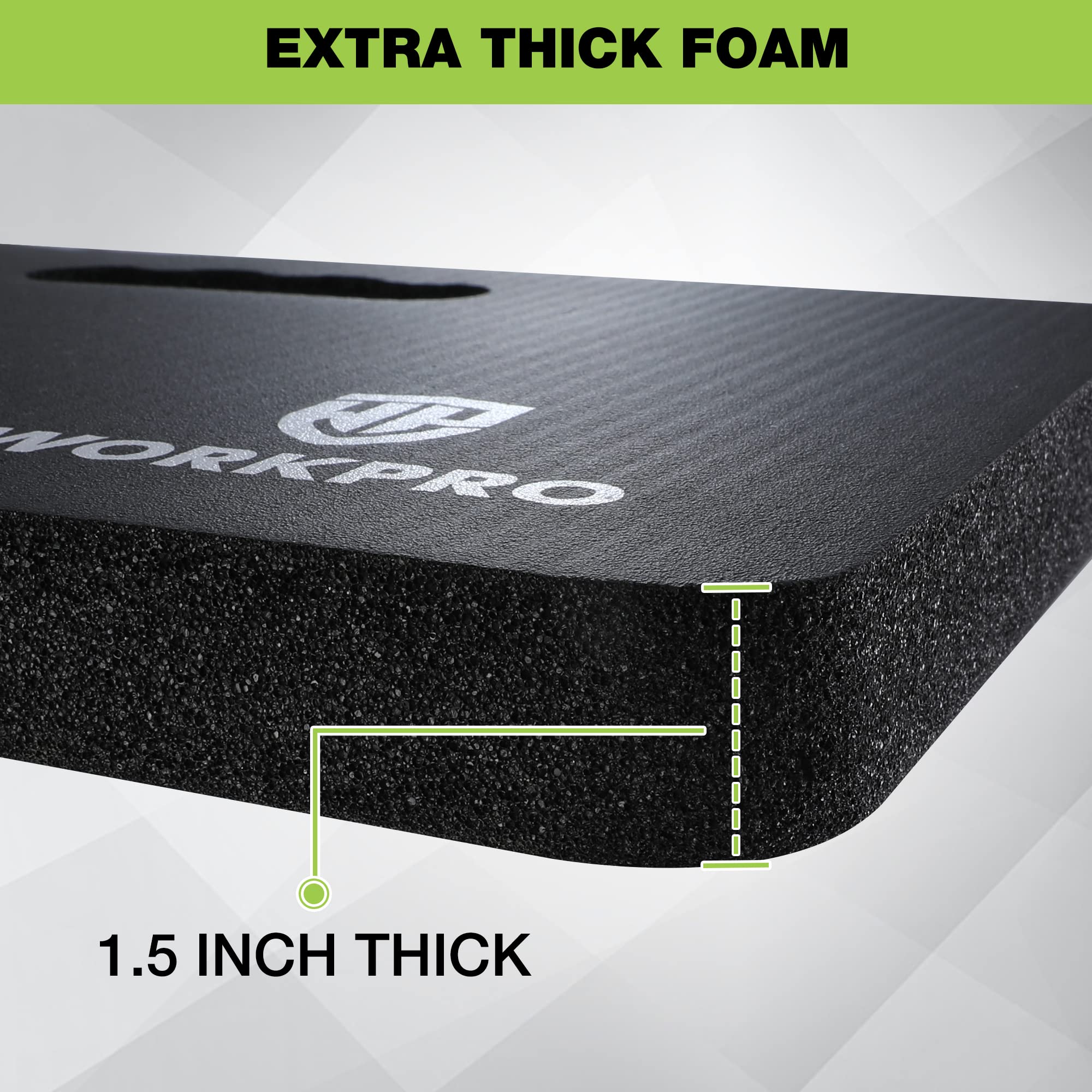 Foto 4 pulgar | Almohadilla Para Rodillas Workpro, Espuma Suave Extragruesa, 45 X 28 X 4 Cm, Color Negro - Venta Internacional.