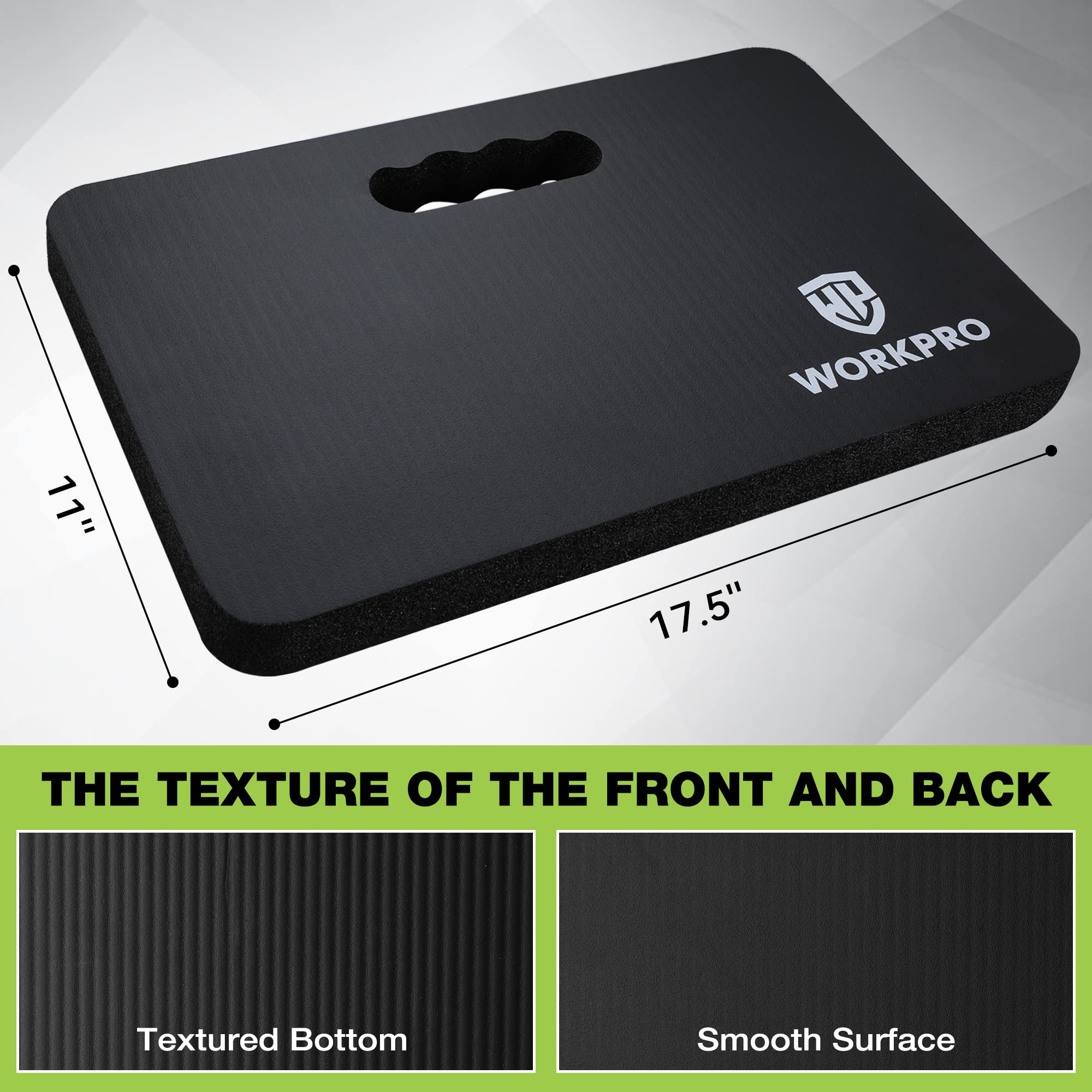 Foto 6 | Almohadilla Para Rodillas Workpro, Espuma Suave Extragruesa, 45 X 28 X 4 Cm, Color Negro - Venta Internacional.