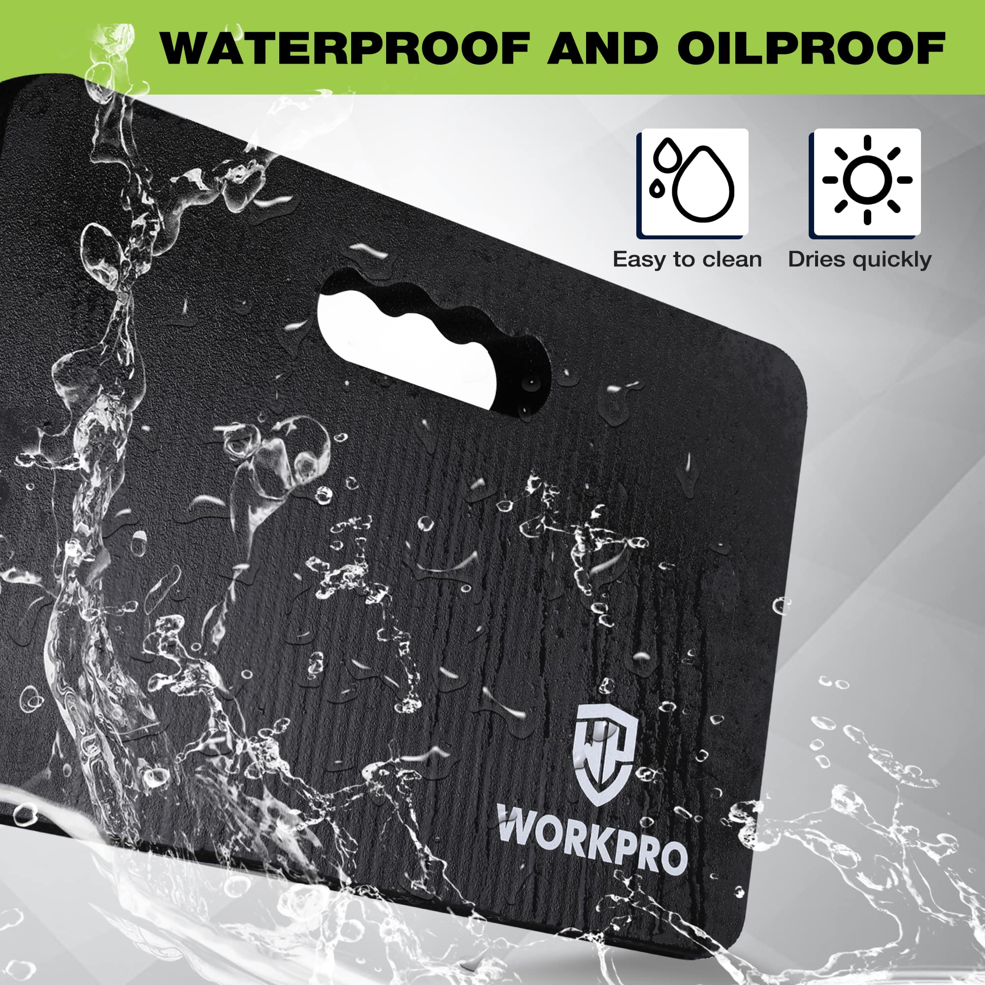 Foto 8 pulgar | Almohadilla Para Rodillas Workpro, Espuma Suave Extragruesa, 45 X 28 X 4 Cm, Color Negro - Venta Internacional.