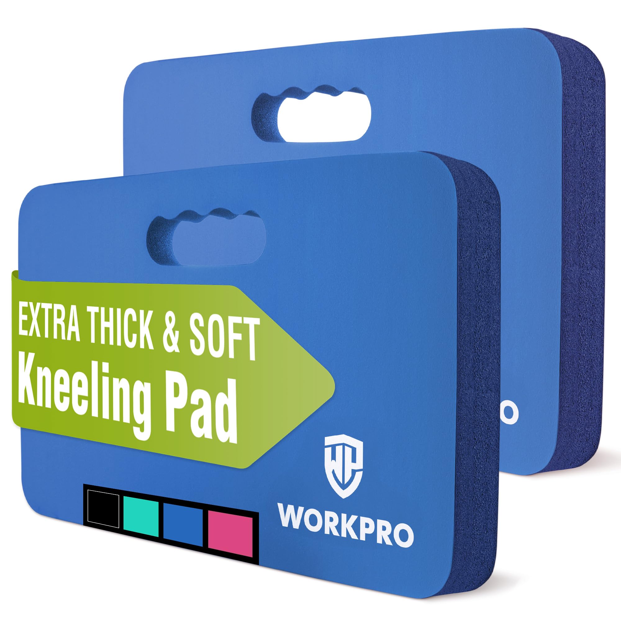 Foto 2 pulgar | Almohadilla Para Rodillas Workpro Extra Gruesa, Paquete De 2 Unidades, Azul, 44,5 X 28 X 3,8 Cm - Venta Internacional.