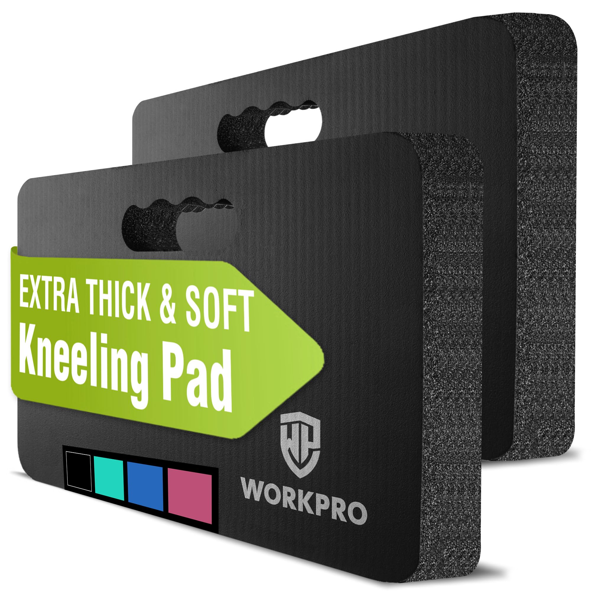 Foto 2 pulgar | Almohadilla Para Rodillas Workpro, Extra Gruesa, 2 Unidades, Color Negro, 44,5 X 28 X 3,8 Cm - Venta Internacional.