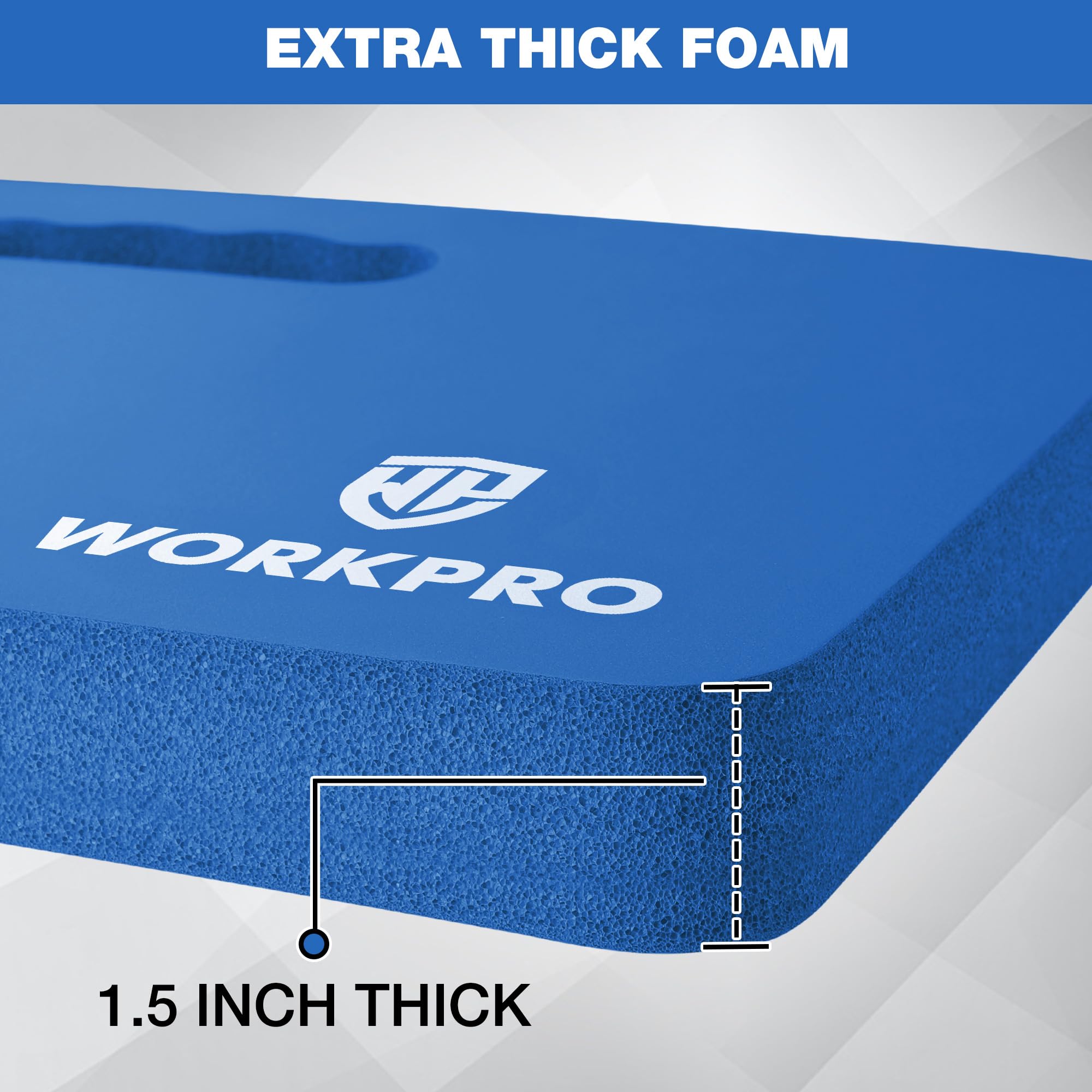 Foto 3 | Almohadilla Para Arrodillarse Workpro, Espuma Suave Extragruesa, 44 X 28 X 4 Cm, Color Azul - Venta Internacional.