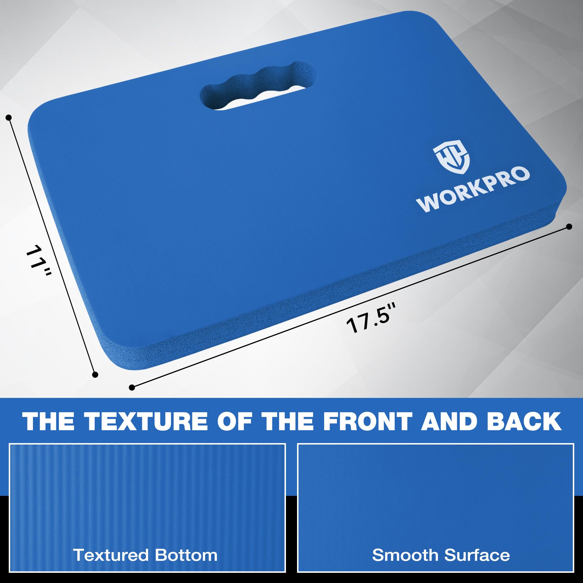 Foto 4 | Almohadilla Para Arrodillarse Workpro, Espuma Suave Extragruesa, 44 X 28 X 4 Cm, Color Azul - Venta Internacional.