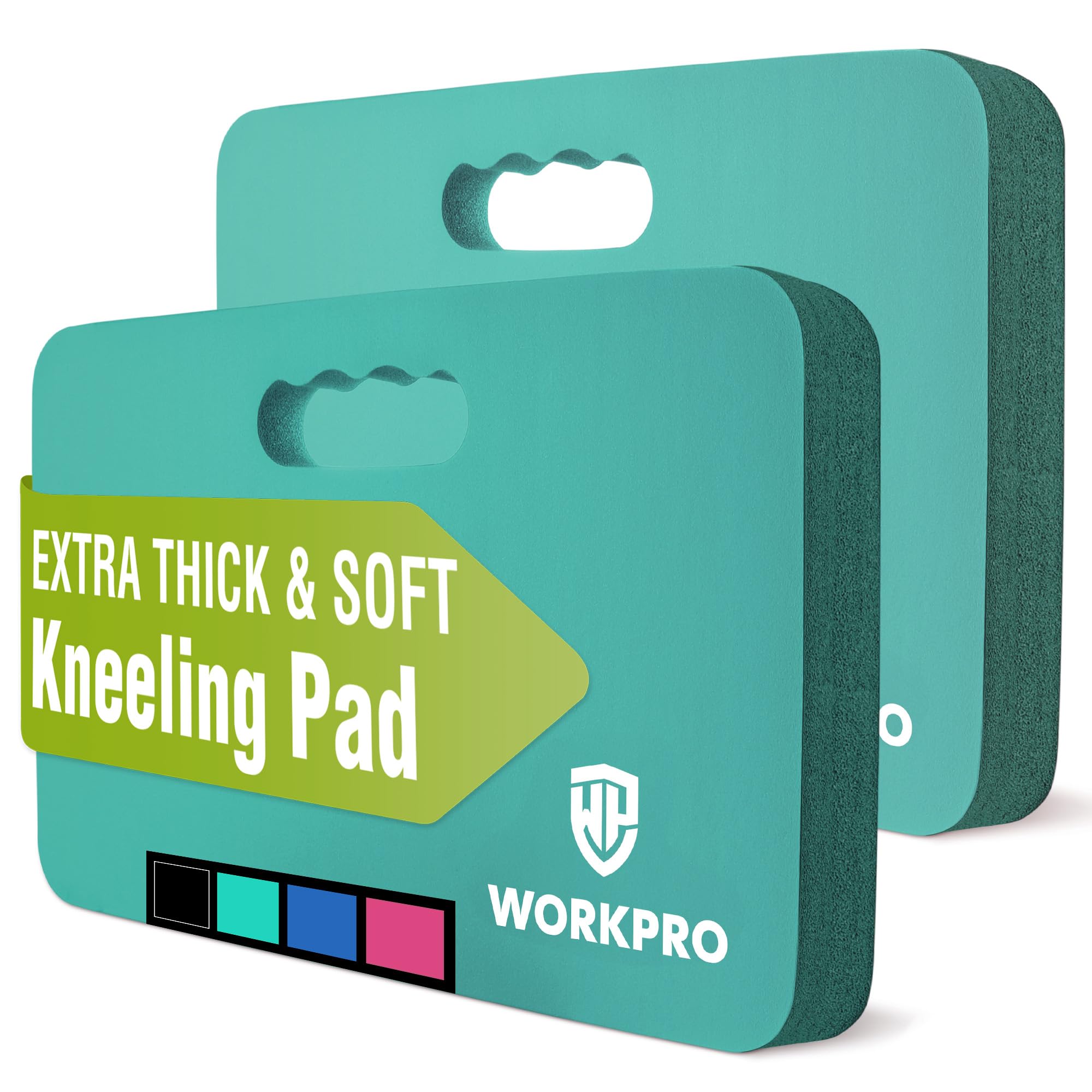 Almohadilla Para Rodillas Workpro Extra Gruesa, Paquete De 2 Unidades, Color Azul Huevo De Petirrojo - Venta Internac