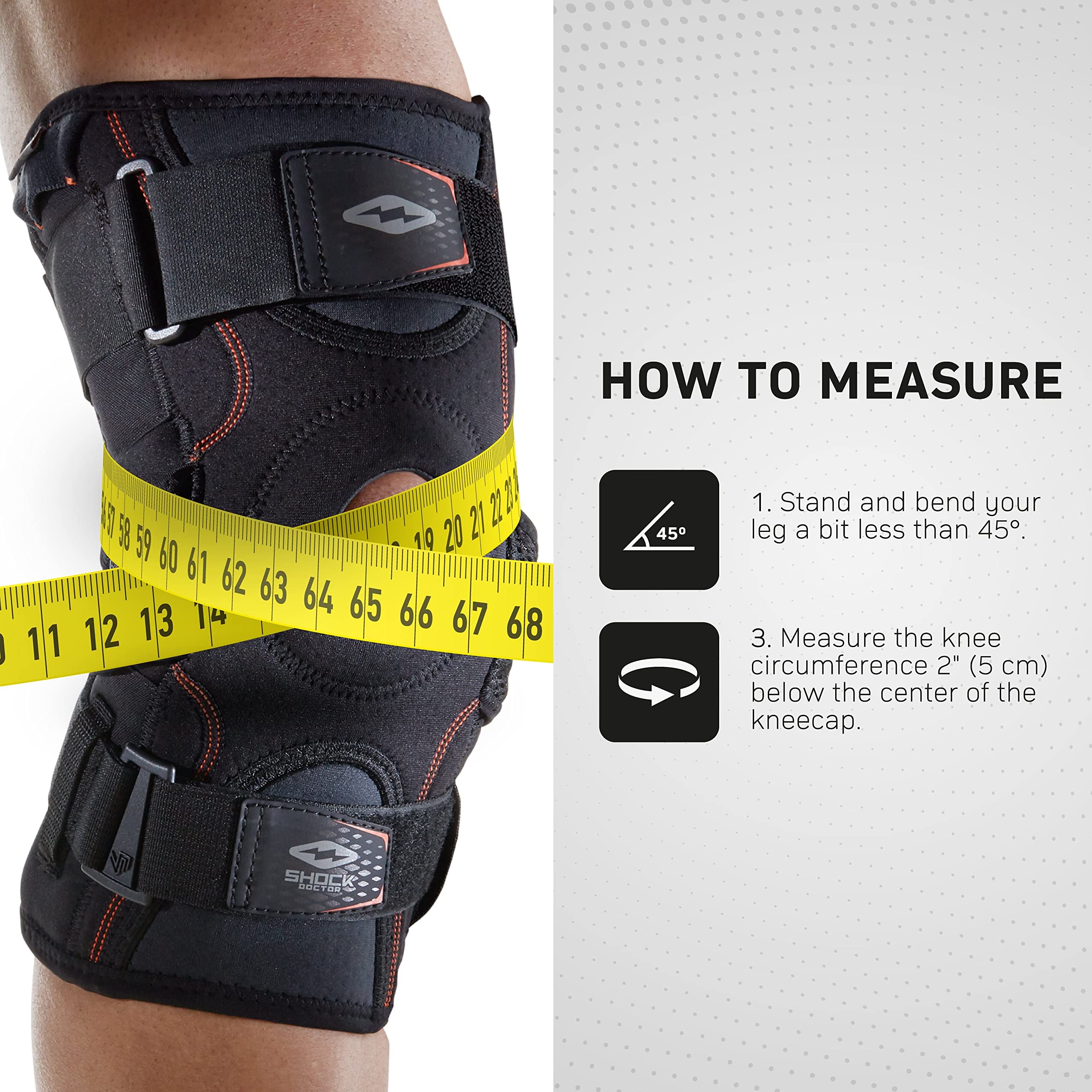 Foto 3 pulgar | Soporte De Rodilla Shock Doctor Con Bisagras Dobles, Negro, Xl - Venta Internacional.