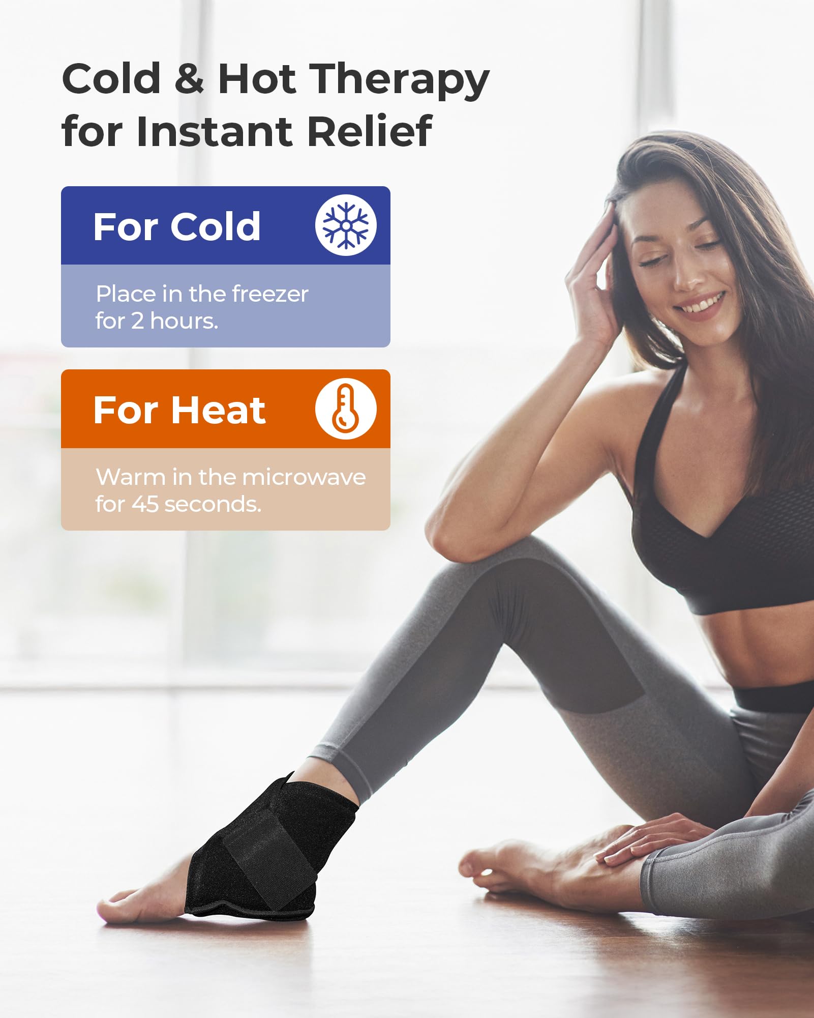 Foto 5 pulgar | Envoltura De Hielo Para Tobillo Koonie Para Hinchazón Y Fascitis Plantar - Venta Internacional.