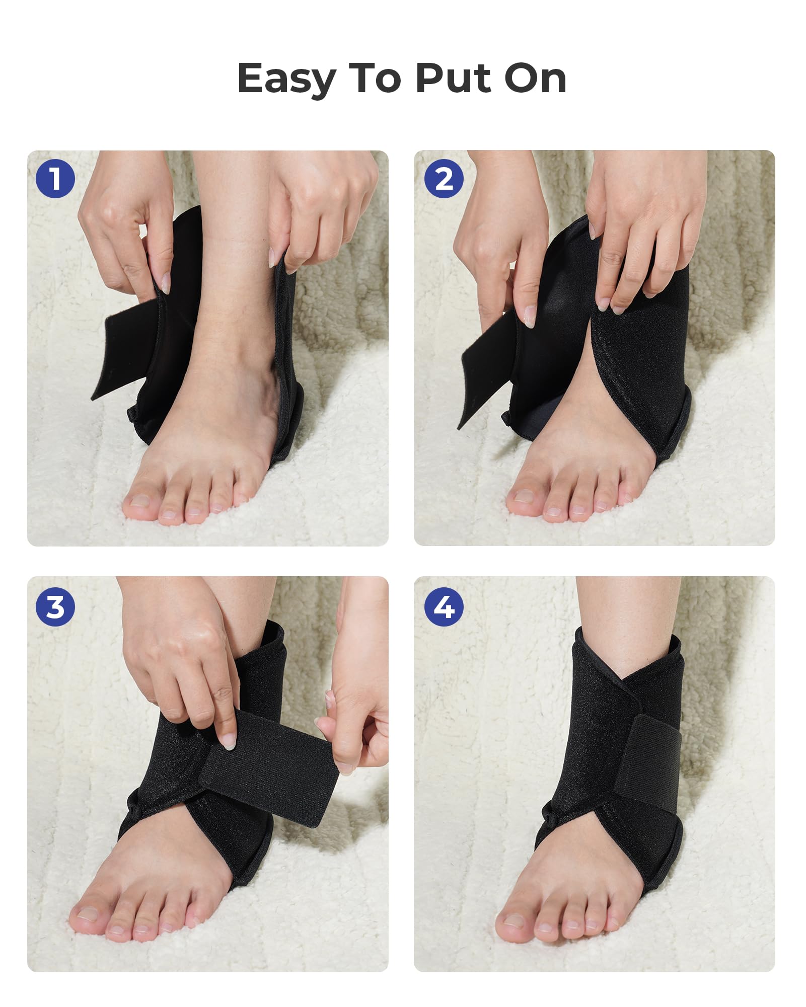 Foto 6 pulgar | Envoltura De Hielo Para Tobillo Koonie Para Hinchazón Y Fascitis Plantar - Venta Internacional.