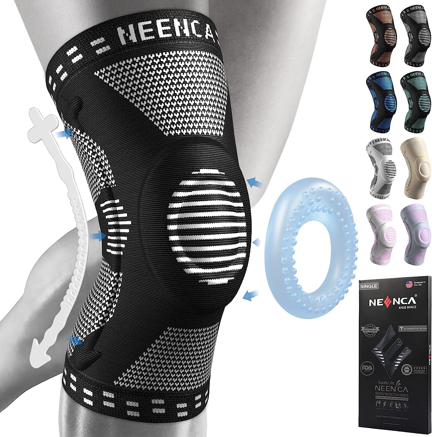 Foto 1 | Rodilleras Neenca Ace-53 Para Aliviar El Dolor De Rodilla Y Compresión - Venta Internacional.