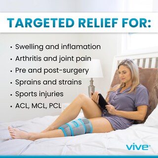 Foto 3 | Rodilleras de Compresión Gel Vive Knee Ice Pack Wrap - Venta Internacional