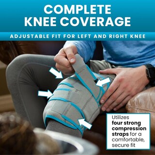 Foto 4 | Rodilleras de Compresión Gel Vive Knee Ice Pack Wrap - Venta Internacional