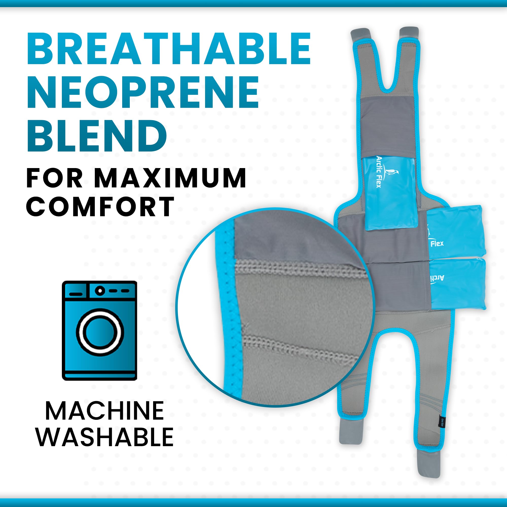 Foto 5 | Rodilleras de Compresión Gel Vive Knee Ice Pack Wrap - Venta Internacional